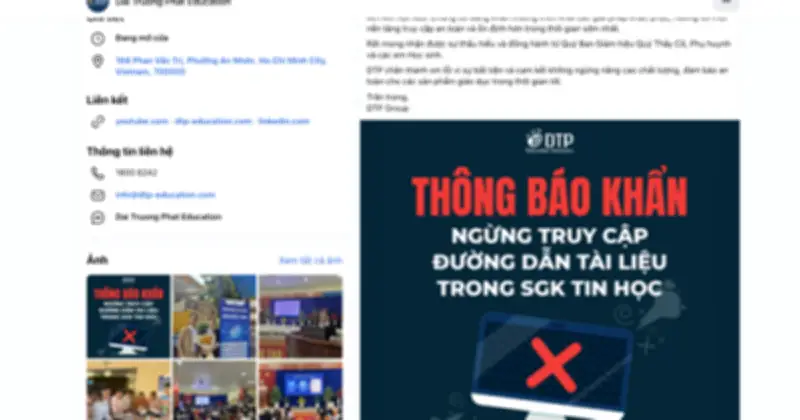 Sách Tin Học 3 Chứa Link Độc Hại: Phụ Huynh Hoảng Hốt Phát Hiện Nội Dung 18+