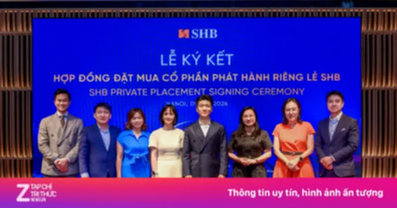 SHB ký kết thỏa thuận phát hành riêng lẻ với loạt quỹ đầu tư lớn, tăng vốn mạnh mẽ
