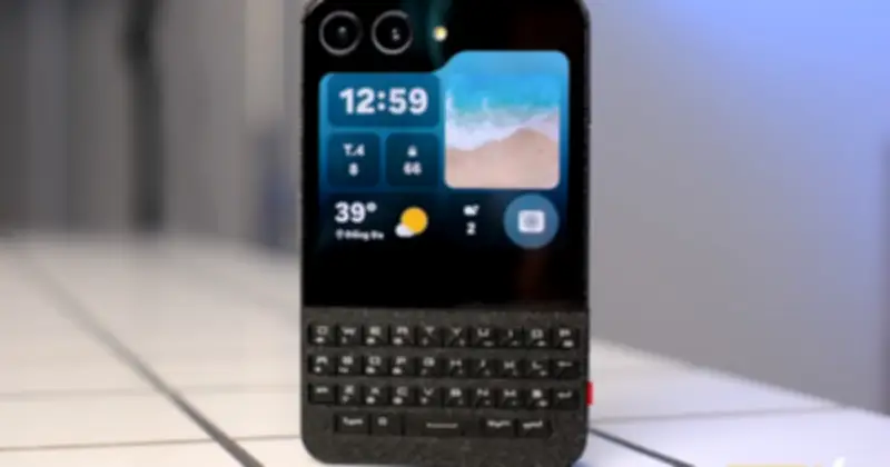 Sinh viên Việt 'độ' Galaxy Z Flip5 thành BlackBerry Porsche Design với bàn phím QWERTY vật lý