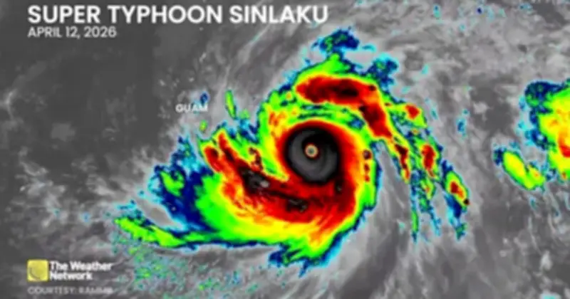 Siêu Bão Sinlaku Đe Dọa Quần Đảo Bắc Mariana Với Sức Gió Lên Tới 290 Km/h