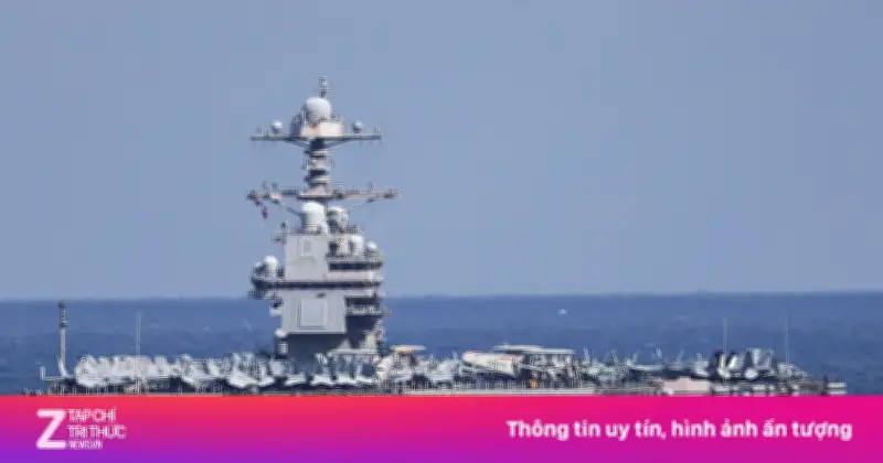Siêu Tàu Sân Bay Mỹ USS Gerald R. Ford Quay Lại Hoạt Động Sau Hỏa Hoạn