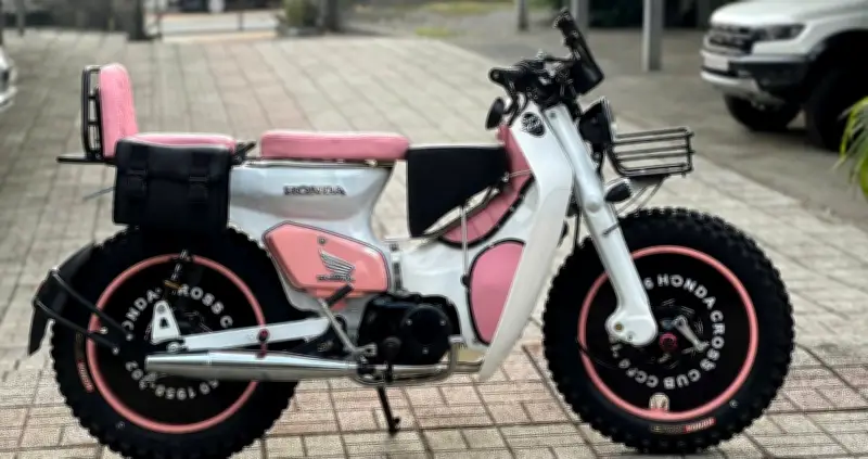 Từ Honda Cub cũ kỹ thành xe chơi phố phong cách 'bánh bèo' cực chất