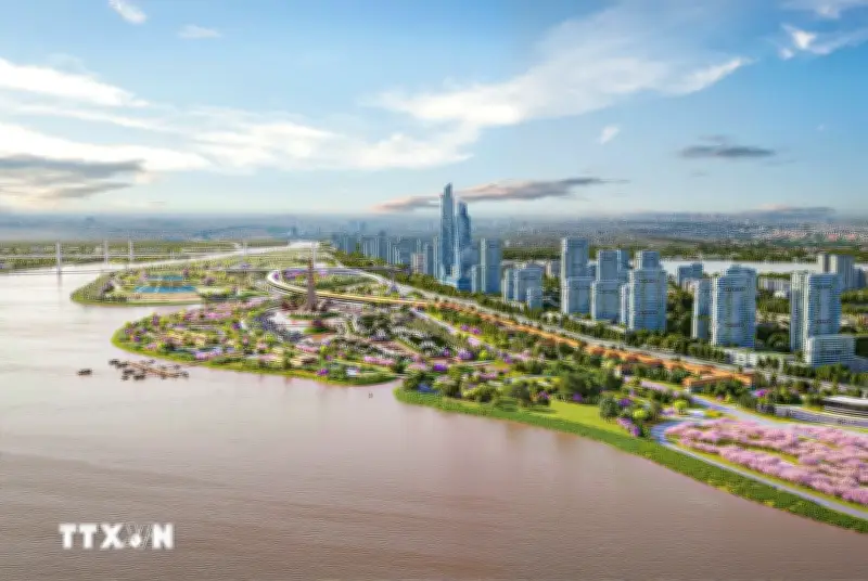 Từ trục chính sông Hồng, Hà Nội định hình mô hình phát triển chùm đô thị