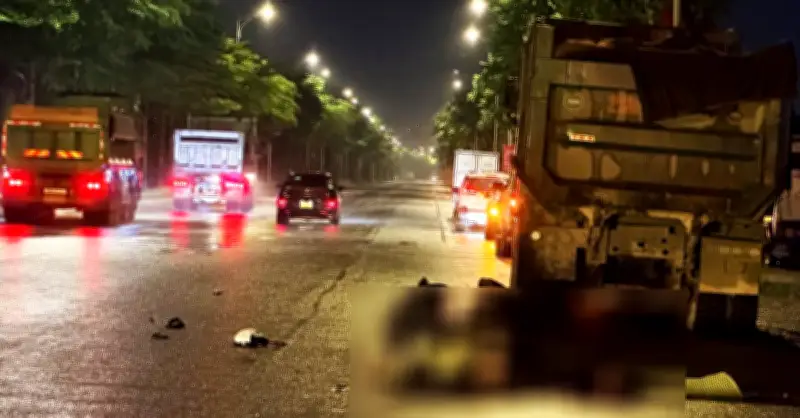 Tai nạn giao thông giữa lúc trời mưa giông ở Hà Nội, 2 người tử vong tại chỗ