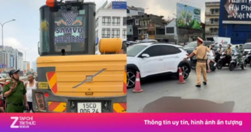 Tai nạn thương tâm tại Hải Phòng: Phụ nữ tử vong sau va chạm với máy xúc thi công