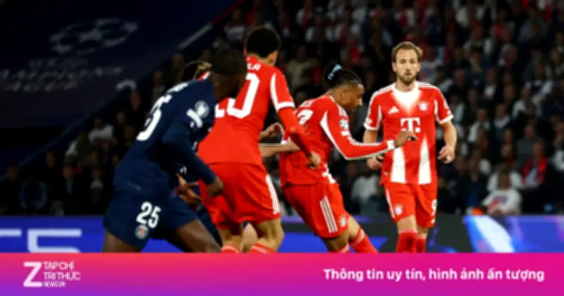 Tam tấu Kane, Olise, Diaz ghi 100 bàn, Bayern vẫn thua PSG 4-5