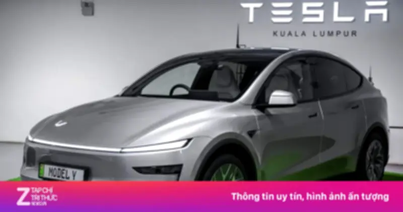 Tesla Model Y L ra mắt tại Malaysia: SUV điện 6 chỗ, giá cao hơn, không gian rộng hơn