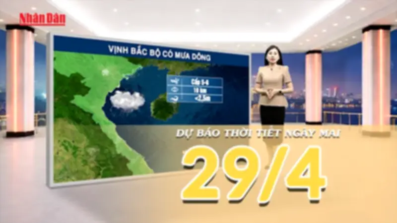 Thời tiết hôm nay: Bắc Bộ mưa dông, Trung Bộ mưa rào, Nam Bộ nắng nóng