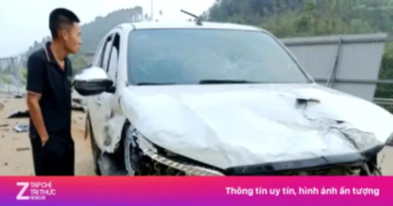 Thiếu tá công an tử vong trên cao tốc Nội Bài - Lào Cai do nổ lốp, mất lái