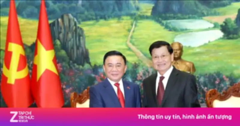 Thường trực Ban Bí thư Trần Cẩm Tú hội kiến Tổng Bí thư, Chủ tịch nước Lào tại Viêng Chăn