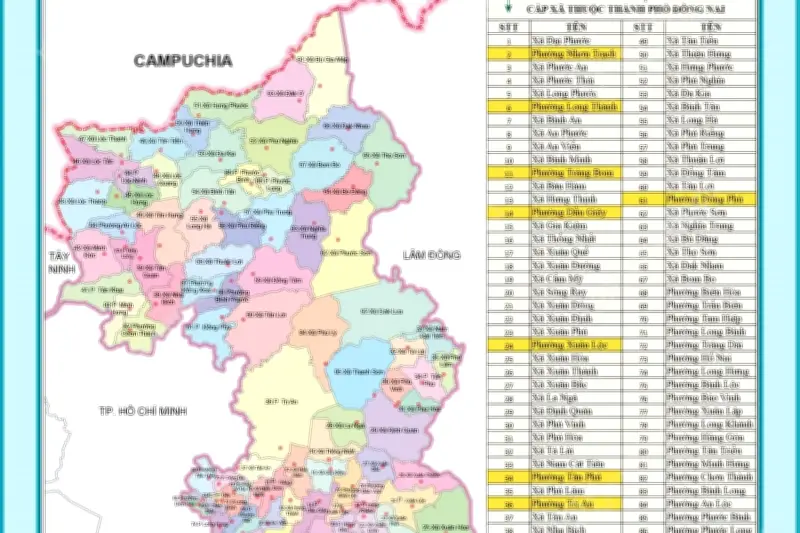Thành phố Đồng Nai mới: Thông tin cơ bản về đơn vị hành chính vừa thành lập