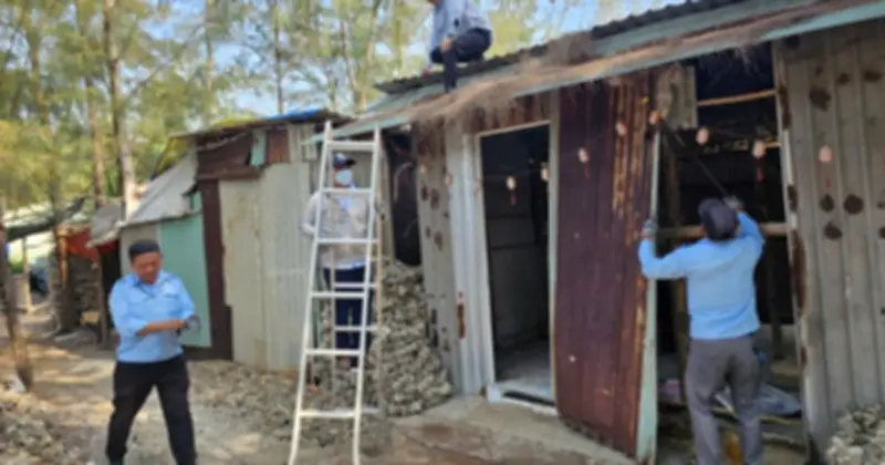 Tháo dỡ nhà tôn trái phép trên đất công 5,3 ha tại TP.HCM