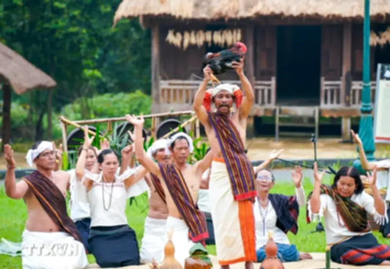 Tái hiện lễ cúng mừng lúa mới của dân tộc Chu Ru tại Lâm Đồng