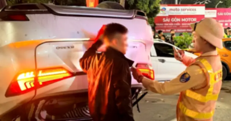 Tài xế Lexus bị khởi tố sau vụ tông liên hoàn 6 xe trên phố Trung Kính, Hà Nội