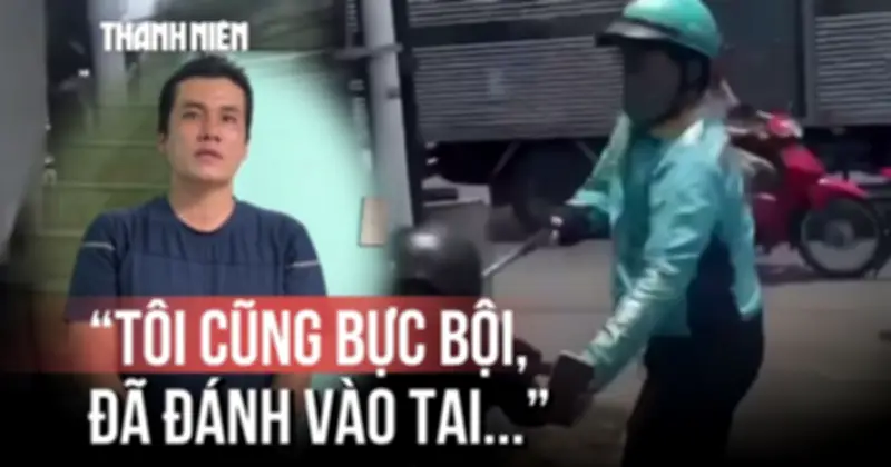 Tài xế xe công nghệ khai nhận dùng gậy kim loại đánh người sau va chạm