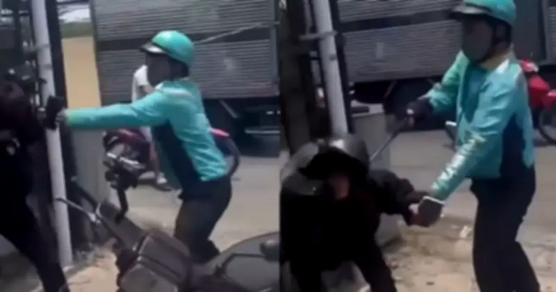 Tài xế xe ôm công nghệ dùng hung khí tấn công thanh niên ở TP.HCM