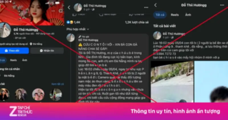 Tin giả bắt cóc trẻ em ở Đà Nẵng: Thủ đoạn lừa đảo tinh vi trên mạng xã hội