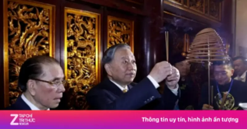 Tổng Bí thư, Chủ tịch nước Tô Lâm dâng hương tưởng niệm các Vua Hùng