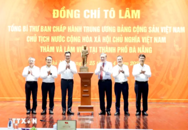 Tổng Bí thư, Chủ tịch nước Tô Lâm làm việc với Ban Thường vụ Thành ủy Đà Nẵng