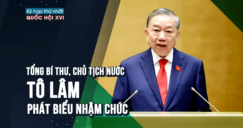 Tổng Bí thư, Chủ tịch nước Tô Lâm phát biểu nhậm chức trước Quốc hội