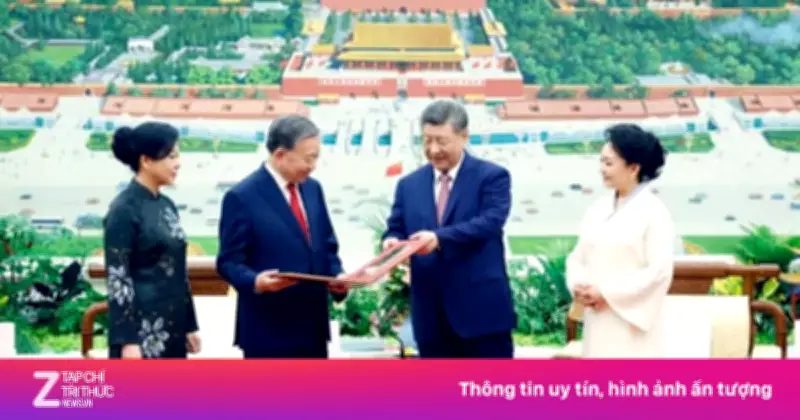 Tổng Bí thư, Chủ tịch nước Tô Lâm và Phu nhân dự tiệc trà cùng lãnh đạo Trung Quốc tại Bắc Kinh