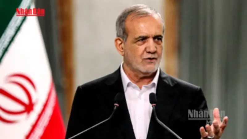 Tổng thống Iran M. Pezeshkian chỉ trích lệnh phong tỏa hàng hải của Mỹ