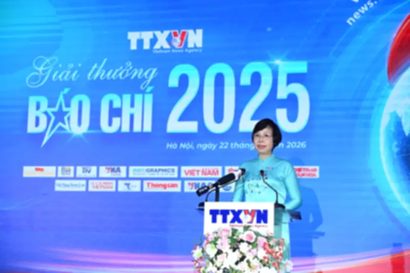Toàn cảnh Lễ trao giải Báo chí Thông tấn xã Việt Nam năm 2025