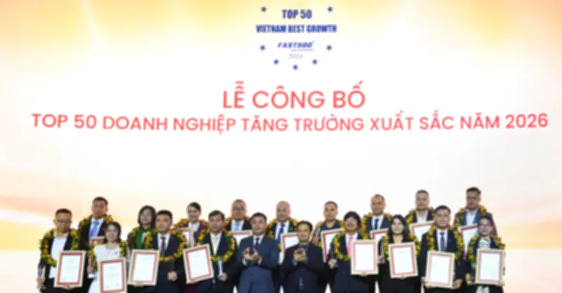 Top 500 Doanh nghiệp tăng trưởng nhanh nhất Việt Nam 2026 được vinh danh