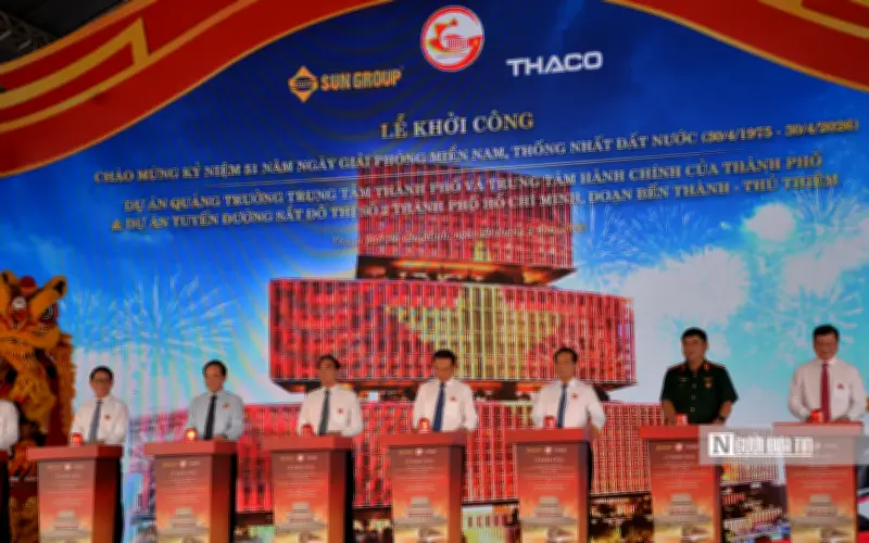 TP.HCM khởi công loạt dự án trọng điểm chào mừng 51 năm thống nhất