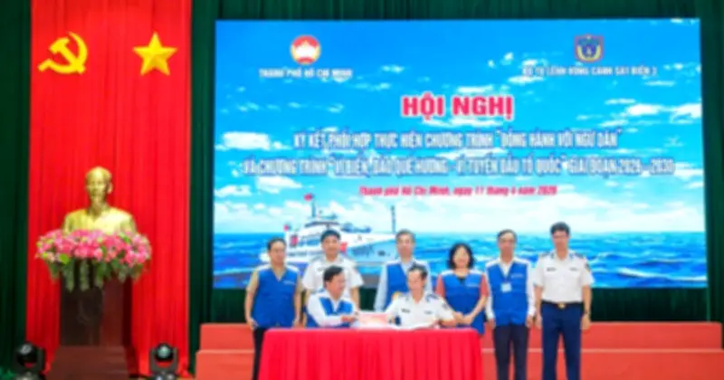 TP.HCM và Vùng Cảnh sát biển 3 ký kết phối hợp bảo vệ biển đảo giai đoạn 2026-2030