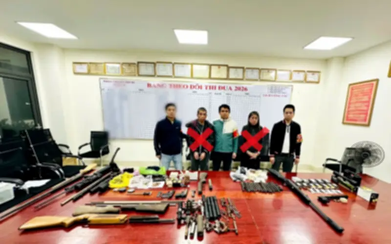 Triệt Phá Đường Dây Mua Bán Vũ Khí Quân Dụng Quy Mô Lớn Tại Hải Phòng
