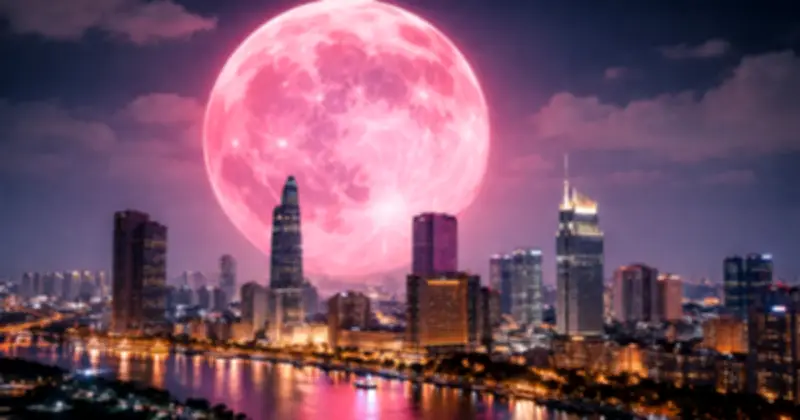 Trăng Hồng Rực Sáng Bầu Trời Việt Nam Tối Nay, Đừng Bỏ Lỡ Cơ Hội Chiêm Ngưỡng