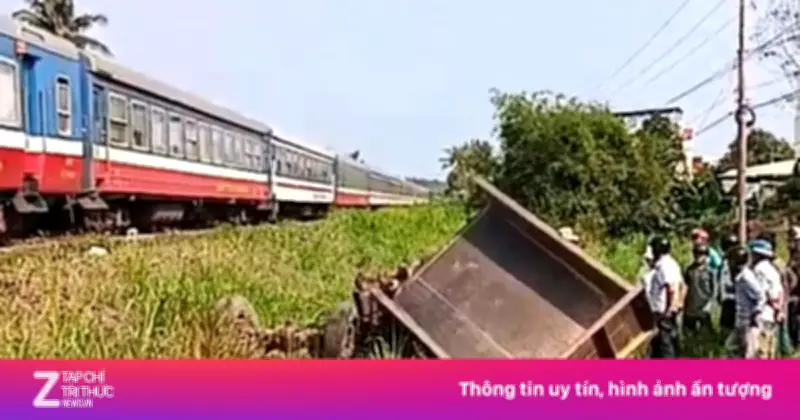 Tàu hỏa hất văng xe công nông tại Đắk Lắk, bé 10 tuổi tử vong thương tâm