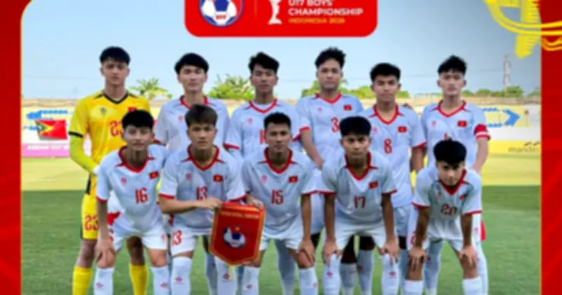 U.17 Việt Nam dẫn đầu bảng A, sẵn sàng tiến vào bán kết giải vô địch Đông Nam Á
