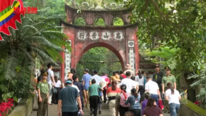 Video đảm bảo an ninh trật tự tại lễ hội Đền Hùng