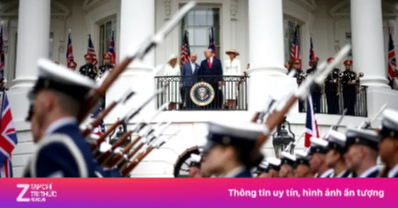 Video: Ông Trump và Vua Charles III duyệt binh lịch sử tại Nhà Trắng