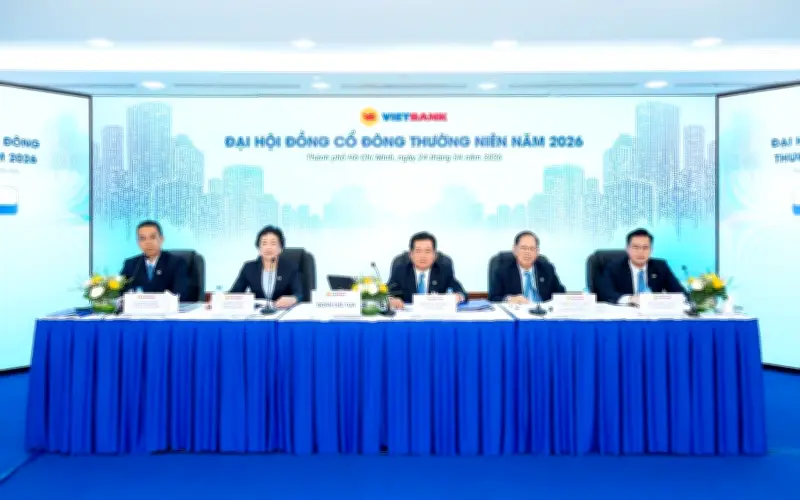 Vietbank đặt mục tiêu lợi nhuận 2.100 tỷ đồng năm 2026, tăng vốn lên 15.500 tỷ