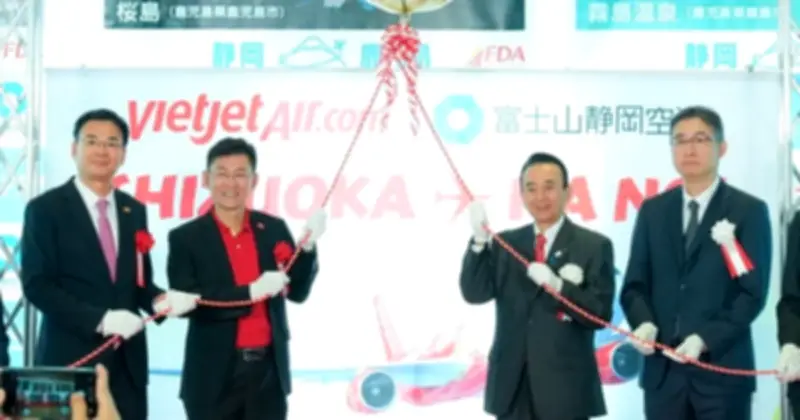 Vietjet khai trương đường bay Hà Nội - Shizuoka, giảm giá vé hấp dẫn