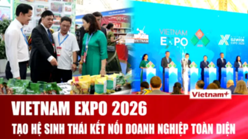 Vietnam Expo 2026 Khai Mạc: 600 Gian Hàng Từ 20 Quốc Gia Kết Nối Giao Thương Bền Vững
