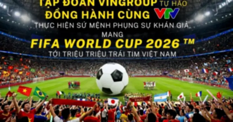 Vingroup đồng hành cùng VTV đưa World Cup 2026 đến với khán giả Việt Nam