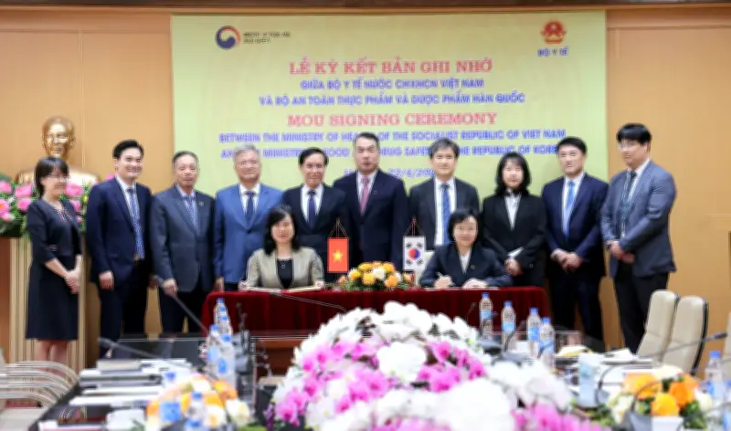 Việt Nam và Hàn Quốc ký kết hợp tác y tế về dược phẩm và công nghệ cao
