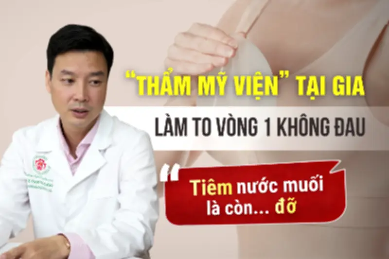 Vòng một bên to bên nhỏ sau giấc ngủ ở thẩm mỹ viện tại gia