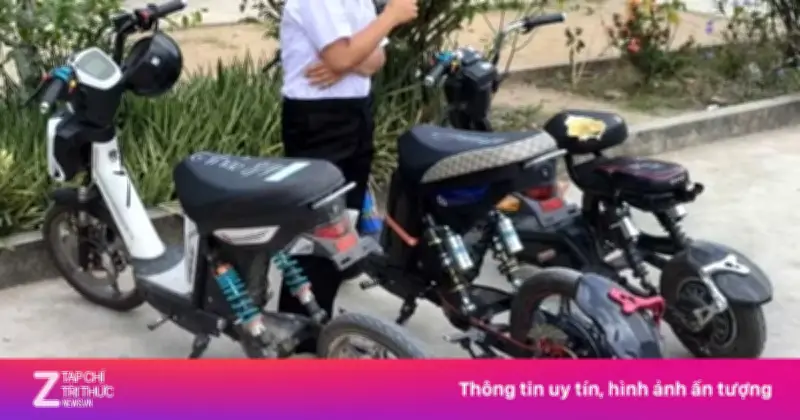 Vĩnh Long: Kiểm tra bãi xe trường học phát hiện hàng loạt xe đạp điện bị 'độ chế' nguy hiểm