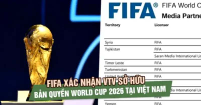 VTV Độc Quyền Phát Sóng World Cup 2026, Giá Trị Hàng Chục Triệu USD
