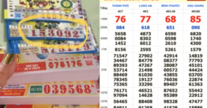 Xổ số miền Nam 18/4: Hàng loạt vé trúng lớn lộ diện, tổng giá trị hàng tỷ đồng