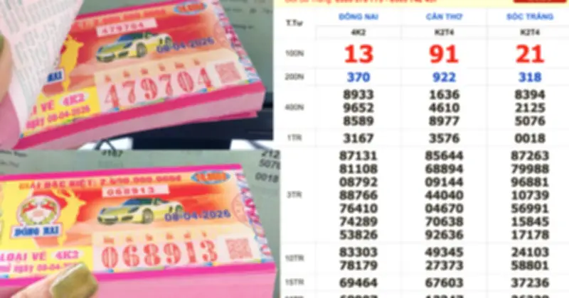 Xổ số miền Nam 8/4: Hàng loạt vé trúng lớn, số 13 mang may mắn cho nhiều người