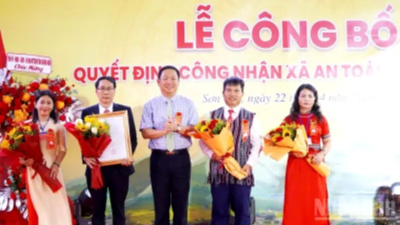 Xã Sơn Tây, Quảng Ngãi được công nhận là xã An toàn khu