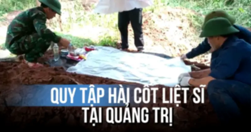 Xúc động tìm thấy hài cốt liệt sĩ còn nguyên tăng võng và dây điện thông tin