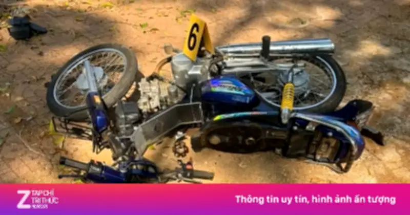 Xe Máy Kẹp 3 Tông Gốc Cây Tại Đắk Lắk, 2 Người Tử Vong Thương Tâm