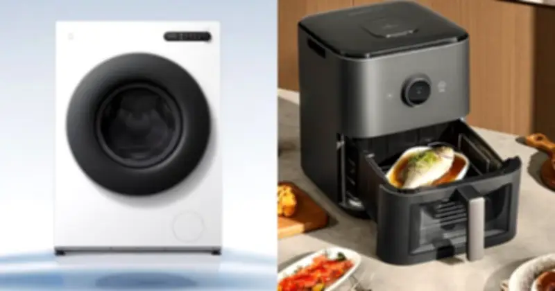Xiaomi ra mắt nồi chiên không dầu thông minh và máy giặt siêu mỏng tại Trung Quốc
